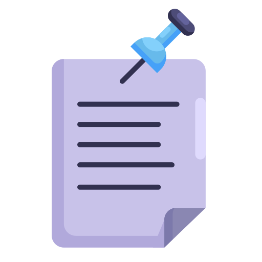 Document, education, file, folder, format, pin icon