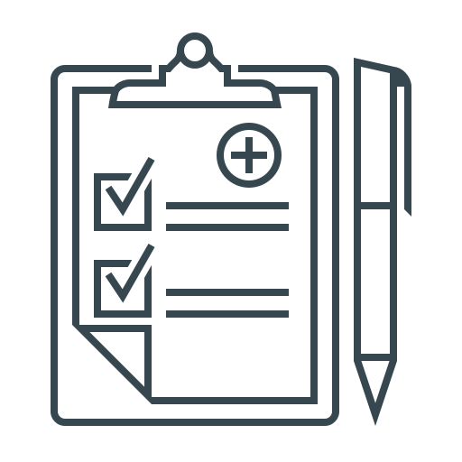 Diagnosis, document, medical, records icon