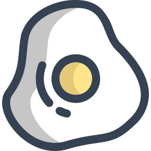 Fried, egg, breakfast, chicken, turkey icon