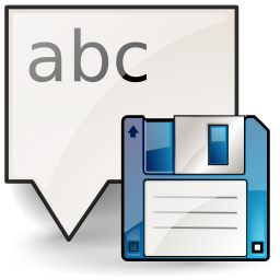 As, document, guardar, save icon