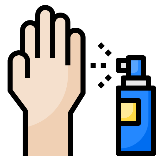 Care, hand, health, hospital, spray, coronavirus, covid-19 icon
