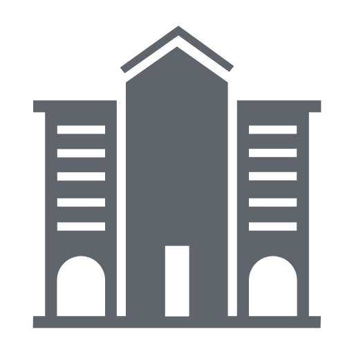 Apartment, building, construction, home, hotel, office, travel icon