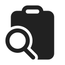 Ic,Fluent,Clipboard,Search,Filled ok 