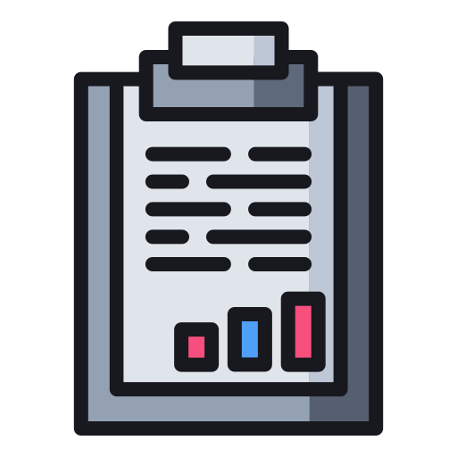 Marketing, file, clipboard, data, business icon
