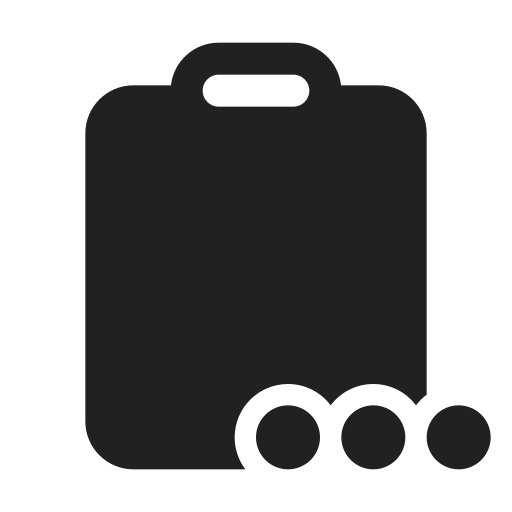 Ic, fluent, clipboard, more, filled icon