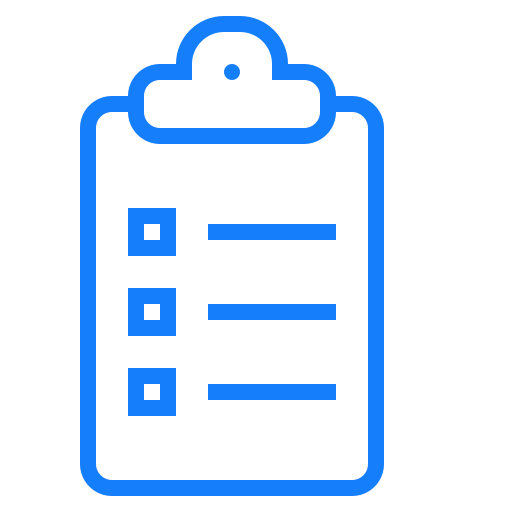 Clipboard, list icon
