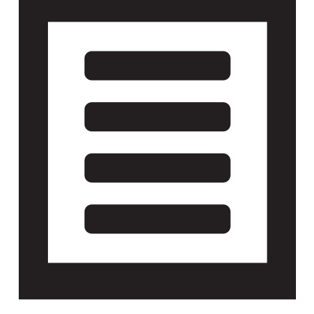 List, square icon