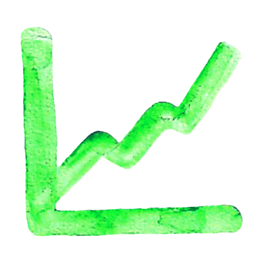 Bar, currency, diagram icon
