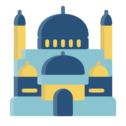 Mosque, pray, islam, building icon