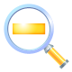 Out, zoom icon