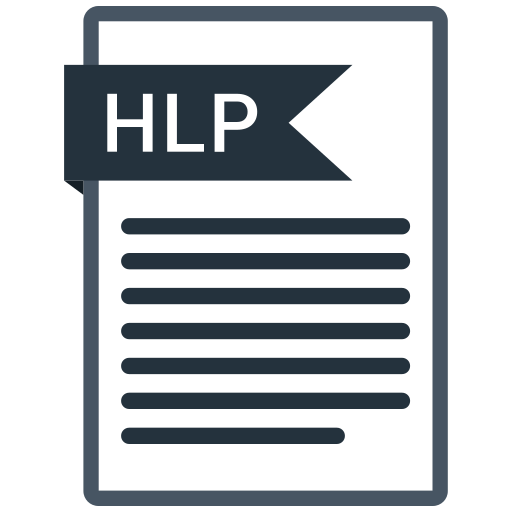 Documents, file, format, hlp, paper icon