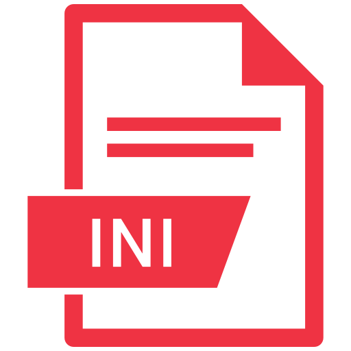 Document, extension, format, ini, paper icon