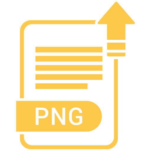 Extension, file, format, paper, png icon