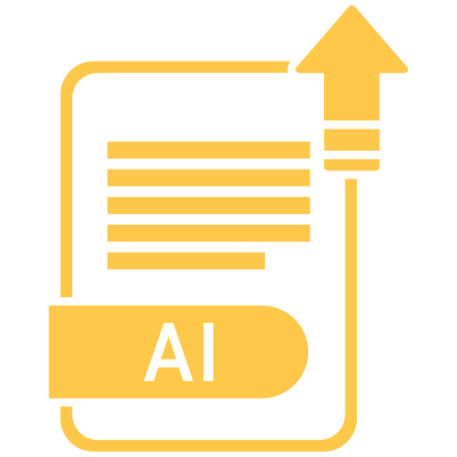 Ai, document, extension, file, folder, format, paper icon