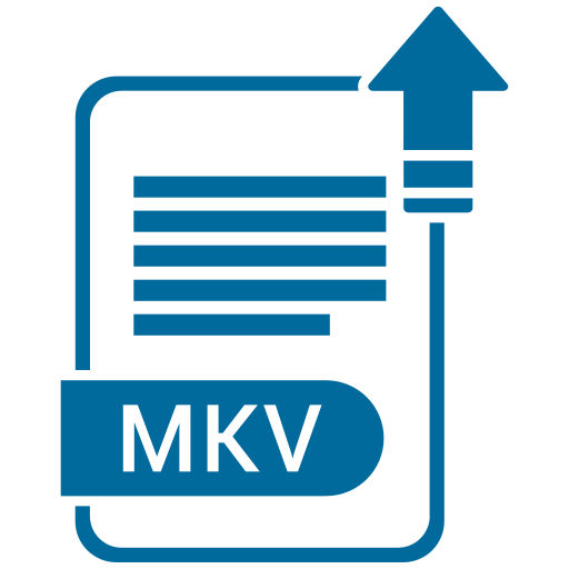 Document, extension, file, folder, format, mkv, paper icon