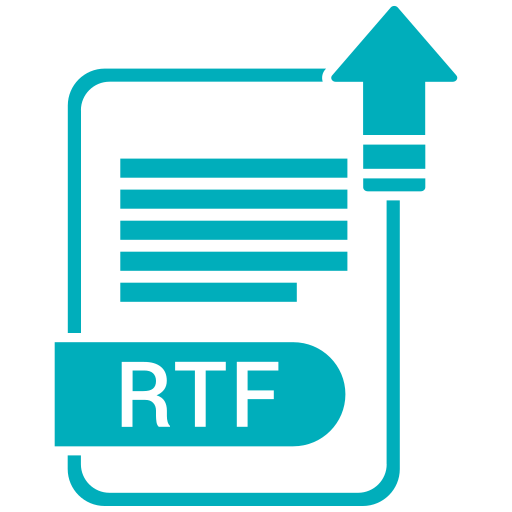 Document, extension, file, folder, format, paper, rtf icon