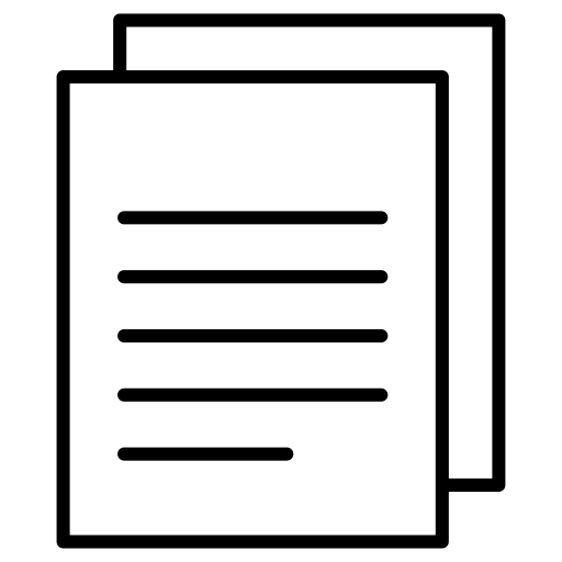 Paper, file, document, information, form icon