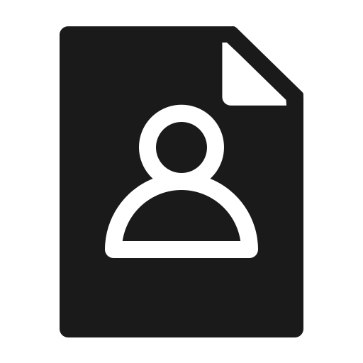 Document, files, folder, paper, people, profile, user icon