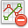 Chart, line, delete icon