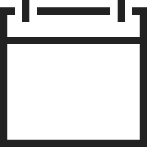 Calendar, empty, appointment, date, event, schedule, time icon