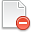 Page, white, delete icon