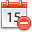 Date, delete icon