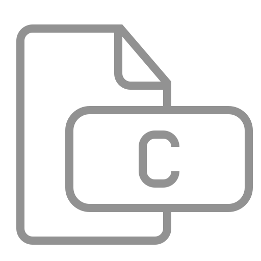 C, document, file icon
