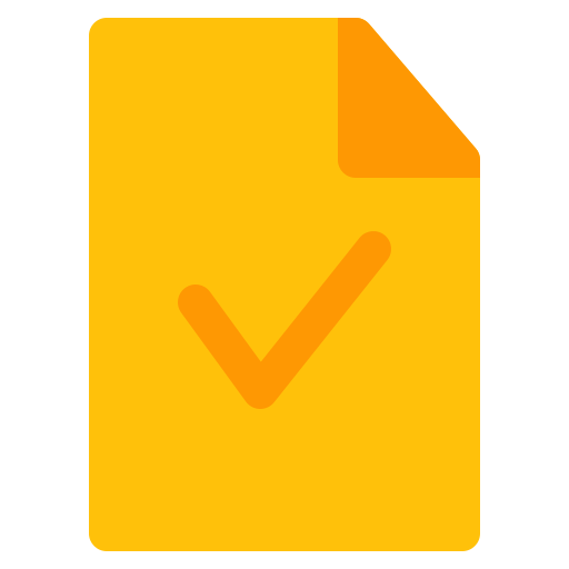 Check, confirm, document, file, files, folder icon