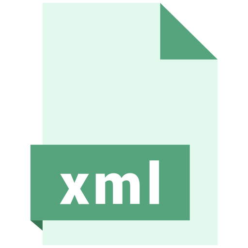 Document, extension, file, format, xml icon