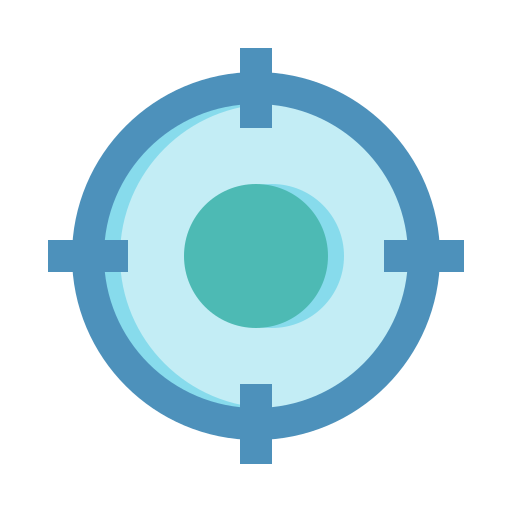 Keyword, market, target icon