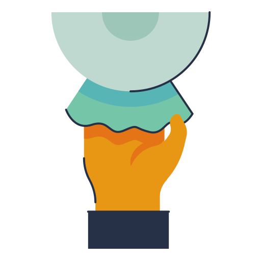 Clean, dry, hand, hygiene, paper, towel icon