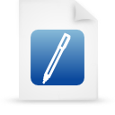 File, document, paper, blue icon