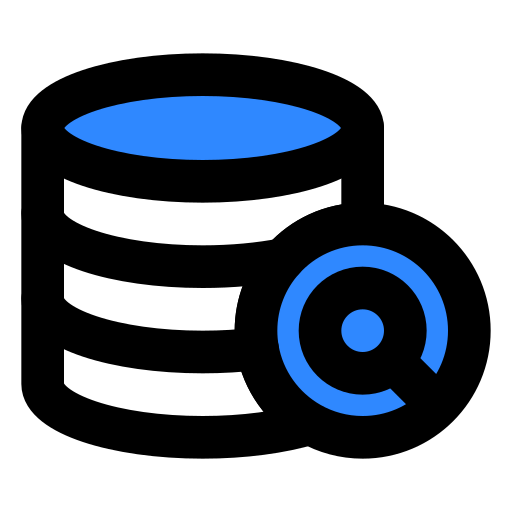 Database, search icon