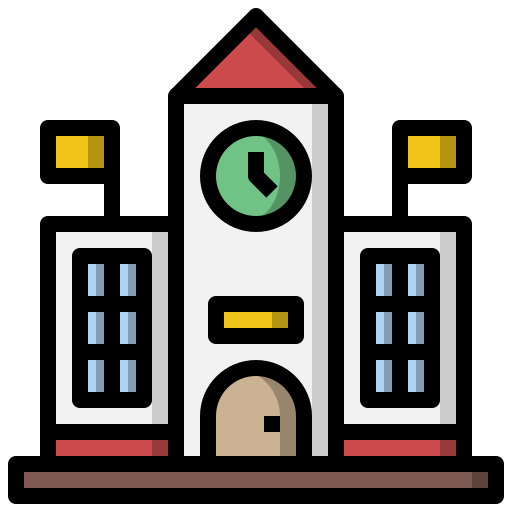 And, architecture, buildings, college, education, high, school icon