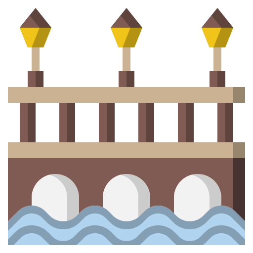 And, architectonic, architecture, bridge, city, engineering, river icon