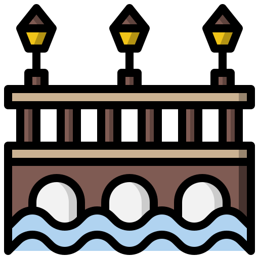 And, architectonic, architecture, bridge, city, engineering, river icon