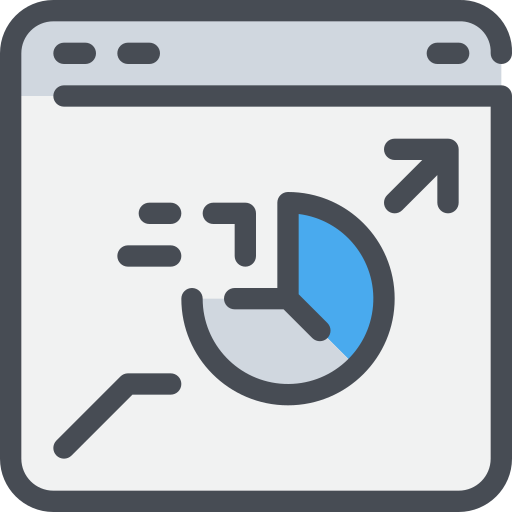 Analysis, browser, data, seo, website icon