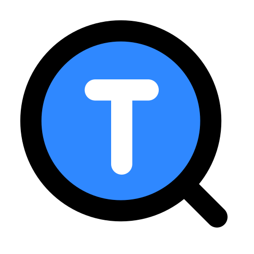 Font, search icon