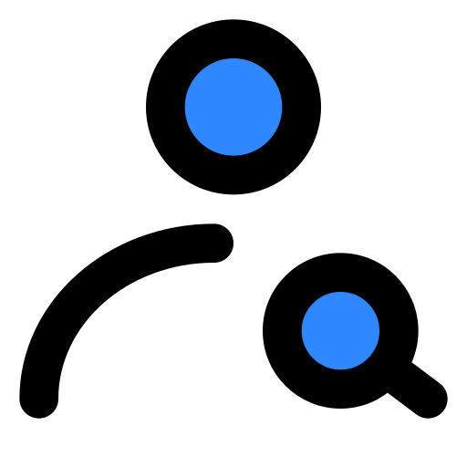 People, search, one icon