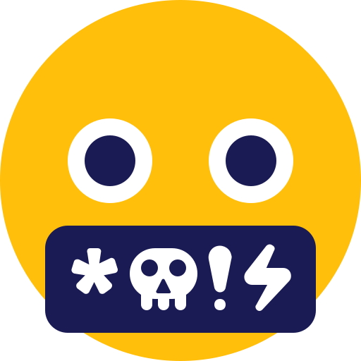Emoji, swear, vulgar icon