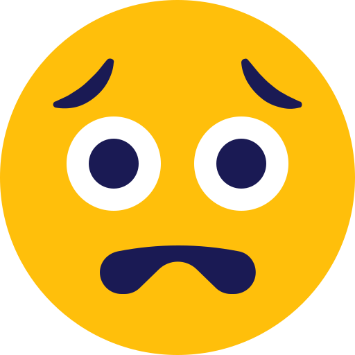 Emoji, emoticon, scared icon