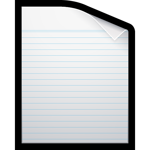 Blank, document, paper, writing icon