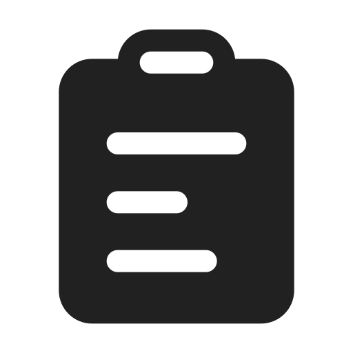 Ic, fluent, clipboard, text, ltr, filled icon