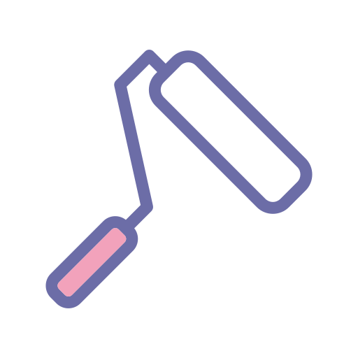 Paint, brush, renovation, house, paintbrush icon