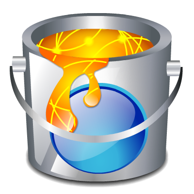 Bucket, color, fill icon