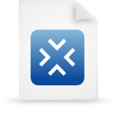 File, document, paper, blue icon