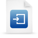 File, document, paper, blue icon