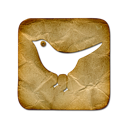 Bird, paper icon