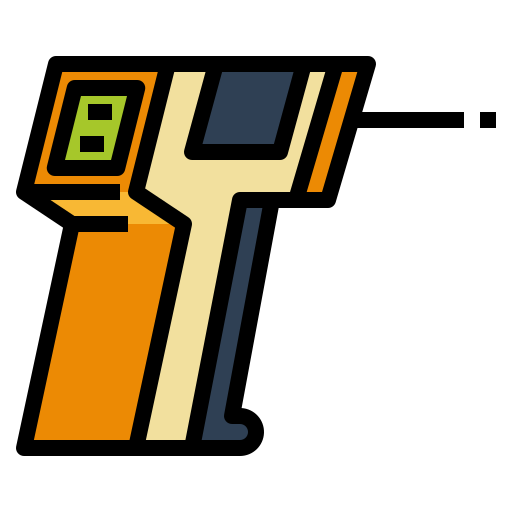 Check, flu, heat, scan, temperature icon
