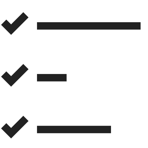 Check, checklist, list, menu, display, interface, vue icon